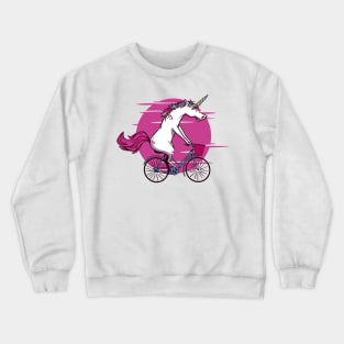 Unicorn Bicycle Crewneck Sweatshirt